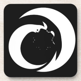 定型書簡「A」モノグラムアート コースター