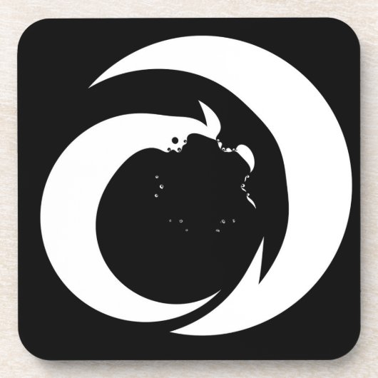 定型書簡「A」モノグラムアート コースター (正面)