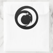 定型書簡「A」モノグラムアート ラウンドシール (バッグ)