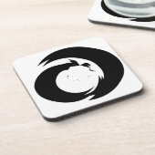 定型書簡「A」モノグラムモダンアート コースター (左側)