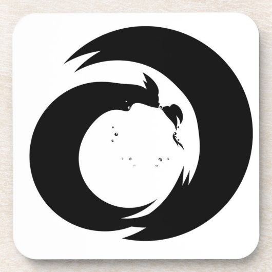 定型書簡「A」モノグラムモダンアート コースター (正面)