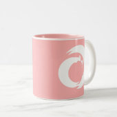 定型書簡「A」モノグラムモダンアート ツートーンマグカップ (正面右)