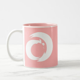 定型書簡「A」モノグラムモダンアート ツートーンマグカップ