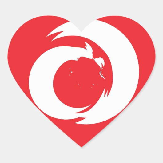 定型書簡「A」モノグラムモダンアート ハートシール (正面)