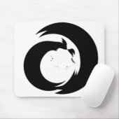 定型書簡「A」モノグラムモダンアート マウスパッド (マウス)