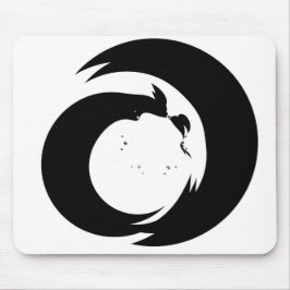 定型書簡「A」モノグラムモダンアート マウスパッド