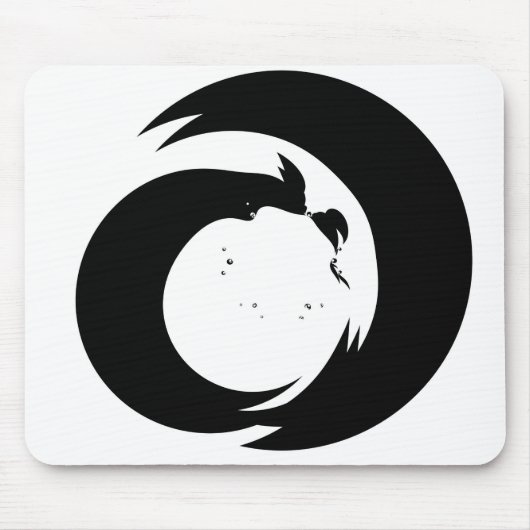 定型書簡「A」モノグラムモダンアート マウスパッド (正面)