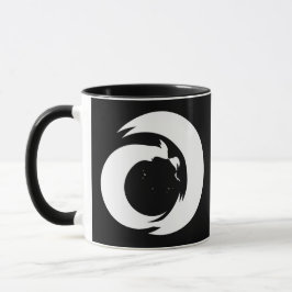 定型書簡「A」モノグラムモダンアート マグカップ