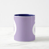 定型書簡「A」モノグラムモダンアート マグカップ (中央)