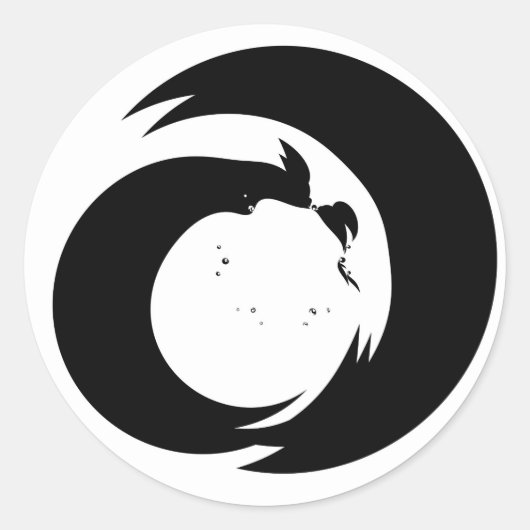 定型書簡「A」モノグラムモダンアート ラウンドシール (正面)