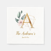 定型書簡Aフローラ結婚のナプキン スタンダードカクテルナプキン (正面)