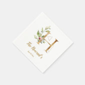 定型書簡Hフローラ結婚のナプキン スタンダードカクテルナプキン (角)