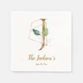 定型書簡Jフローラ結婚のナプキン スタンダードカクテルナプキン (正面)