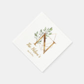 定型書簡Nフローラ結婚のナプキン スタンダードカクテルナプキン (角)