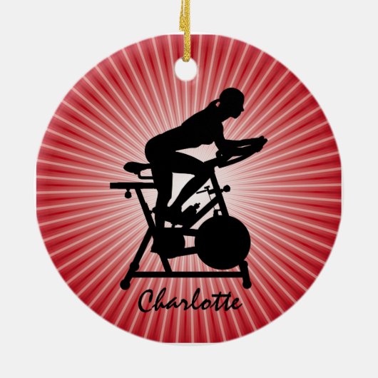 定常自転車デザインオーナメント セラミックオーナメント (裏面)