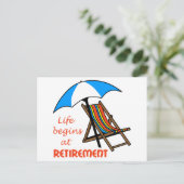 定年から人生が始まる ポストカード (スタンド正面)