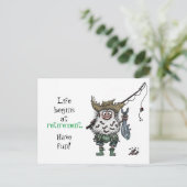 定年から始まる本当の人生 - ユーモア ポストカード