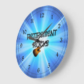 「定年の岩」 ラージ壁時計 (傾斜)