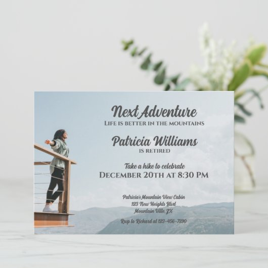 定年の次の冒険の人生はより良い女性 招待状 (スタンド正面)