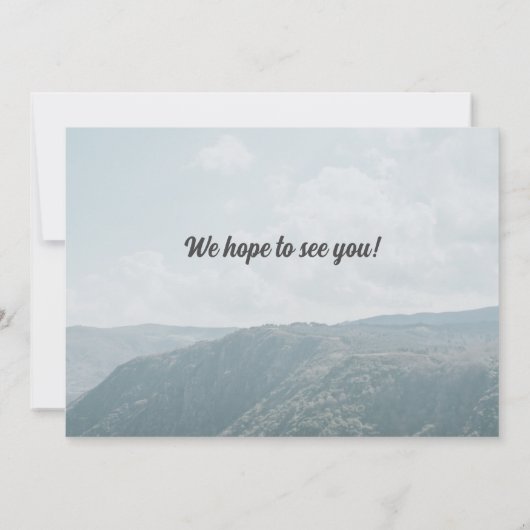 定年の次の冒険の人生はより良い女性 招待状 (裏面)