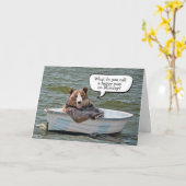 定年の船 カード (黄色い花)