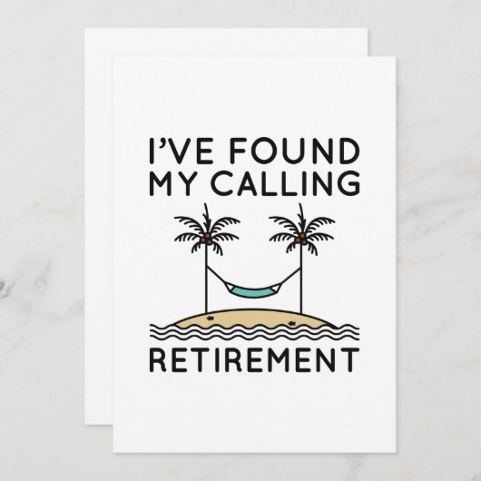 定年を迎えた サンキューカード (正面/裏面)