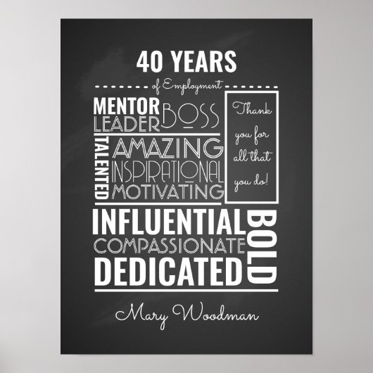 定年ギフトボスロングサービス賞 ポスター (正面)