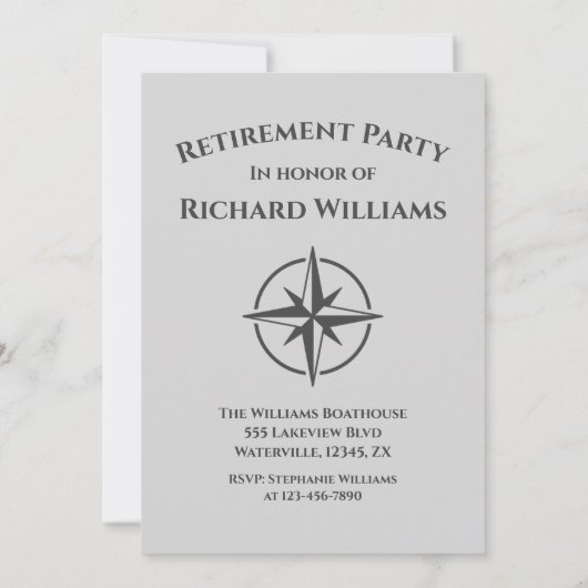 定年クルージングから定年クルーズ船へ 招待状 (裏面)