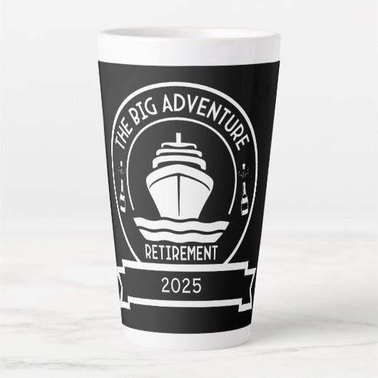 定年クルーズ カフェラテマグ (正面)