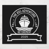 定年クルーズ スパークリングワインラベル (シングルラベル)