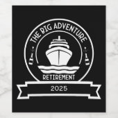 定年クルーズ ワインラベル (シングルラベル)