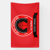 定年クルーズ 横断幕 (縦)