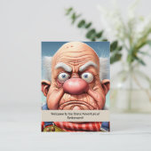 定年ジョークのマイルストーン 誕生日 ポストカード (スタンド正面)