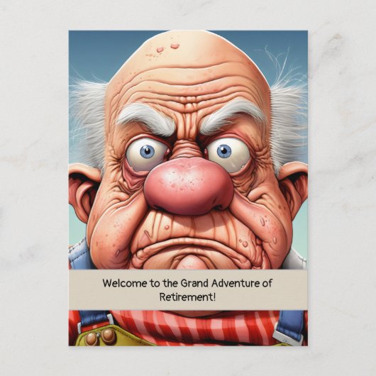 定年ジョークのマイルストーン 誕生日 ポストカード (正面)