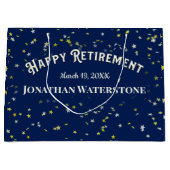 定年スター ラージペーパーバッグ (正面)