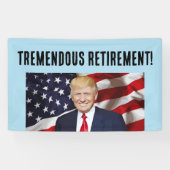 定年ドナルド・トランプ旗 横断幕 (横)