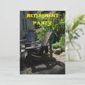 定年パーティーへのご招待 招待状 (スタンド正面)