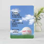 定年パーティーゴルフ場 招待状 (スタンド正面)