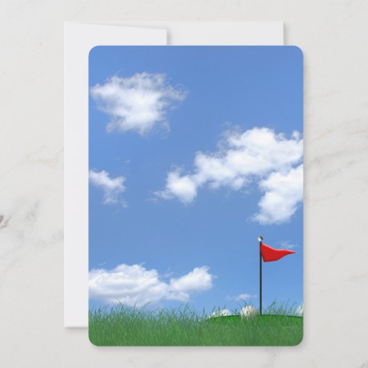 定年パーティーゴルフ場 招待状 (裏面)