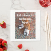 定年パーティーナプキンジンジャー猫の寝具 スタンダードランチョンナプキン (インサイチュ)