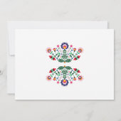 定年パーティーフィエスタ メキシカンフラワーフォト 招待状 (裏面)