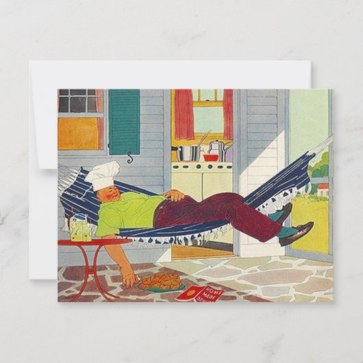 定年パーティー招待状 〜 安息のハンモックタイム！ 招待状 (正面)