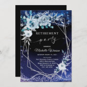 定年パーティー招待状 招待状 (正面/裏面)