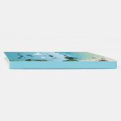 定年パーティー熱帯ビーチヤシの木 ゲストブック (背)