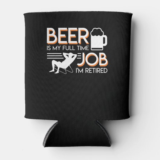 定年ビールはフルタイム退職した 缶クーラー (正面)