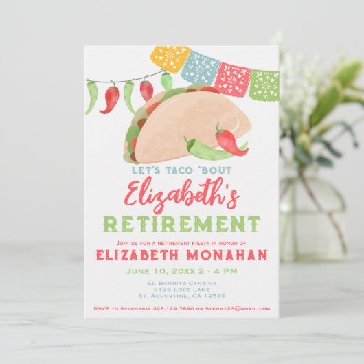 定年フィエスタ退職後のタコ 招待状 (スタンド正面)