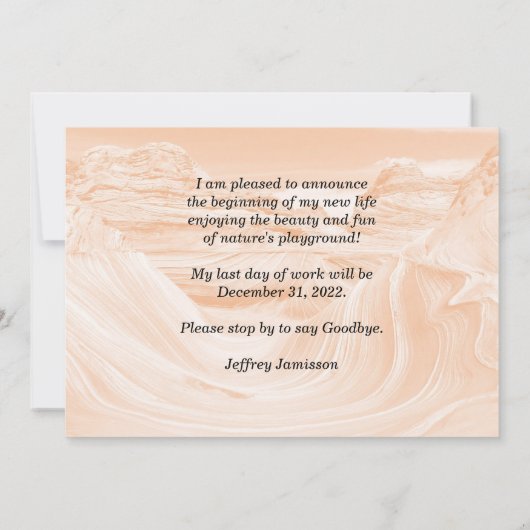 定年フォトパラダイス 案内状 (裏面)