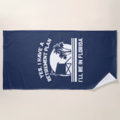 定年フロリダ ビーチタオル (正面)