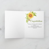 定年フローラひまわり縁どと カード (内部)