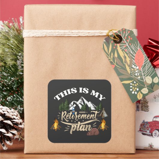 定年ホーム スクエアシール (クリスマス)